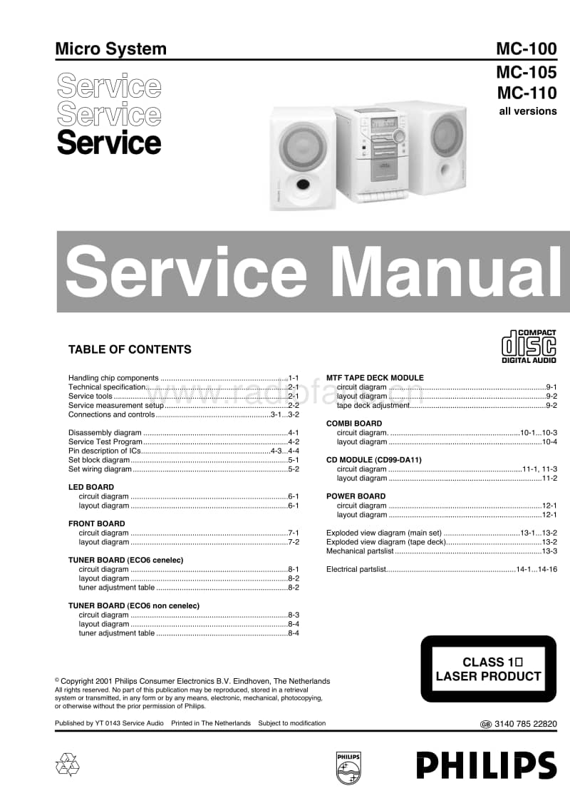 Philips-MC-110-Service-Manual电路原理图.pdf_第1页