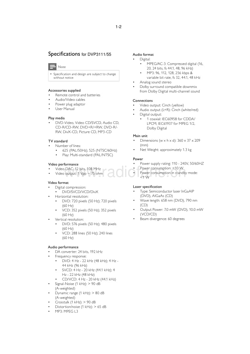 Philips-DVP-3300-Service-Manual电路原理图.pdf_第2页