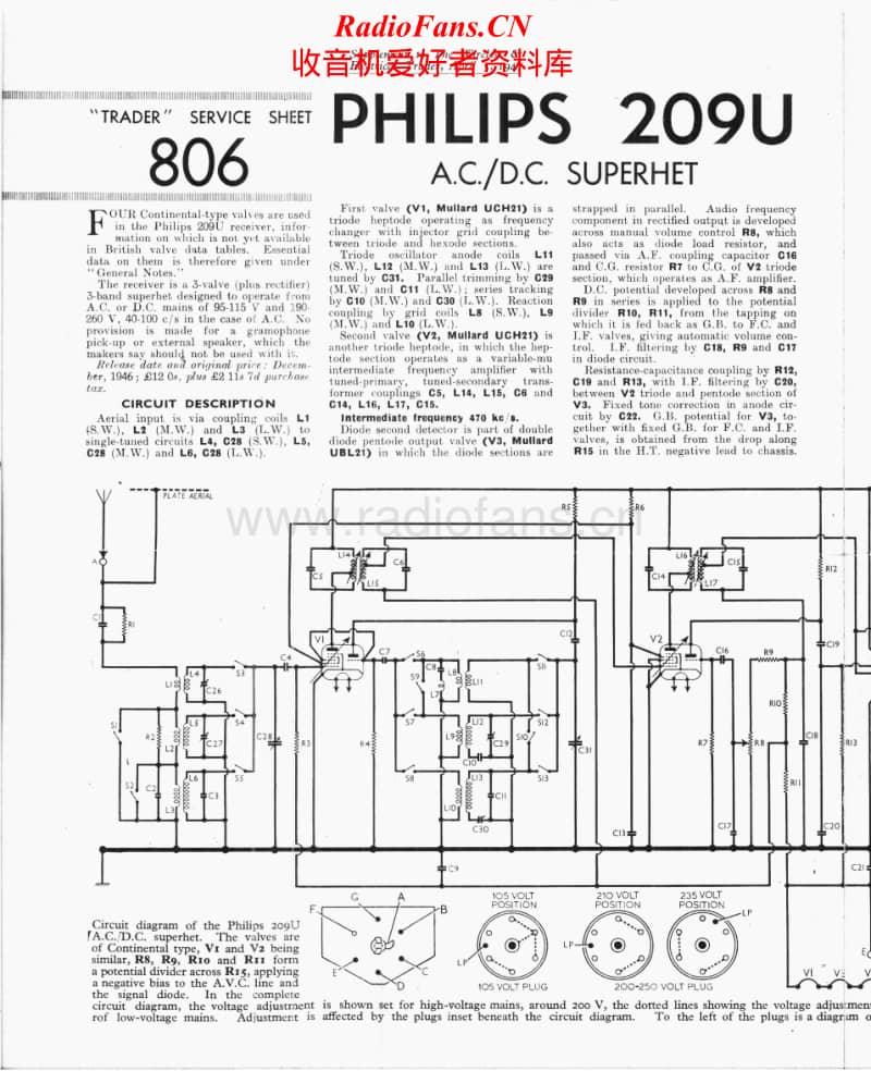 Philips-209-U-Service-Manual电路原理图.pdf_第1页