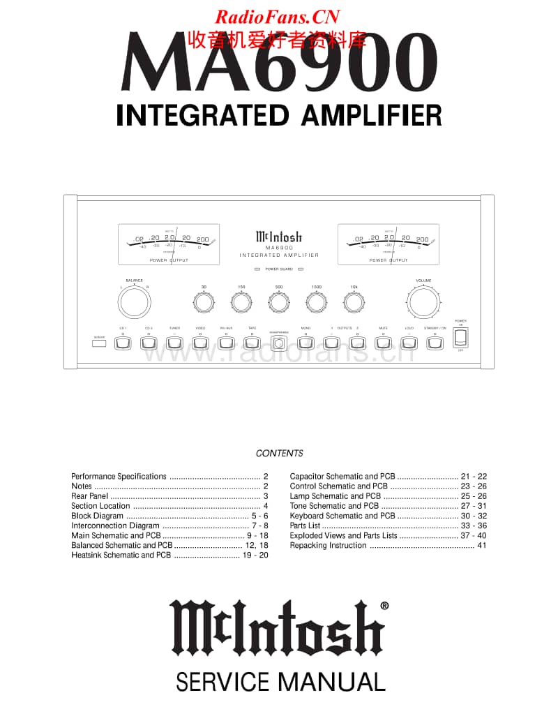 McIntosh-ma-6900-Service-Manual电路原理图.pdf_第1页