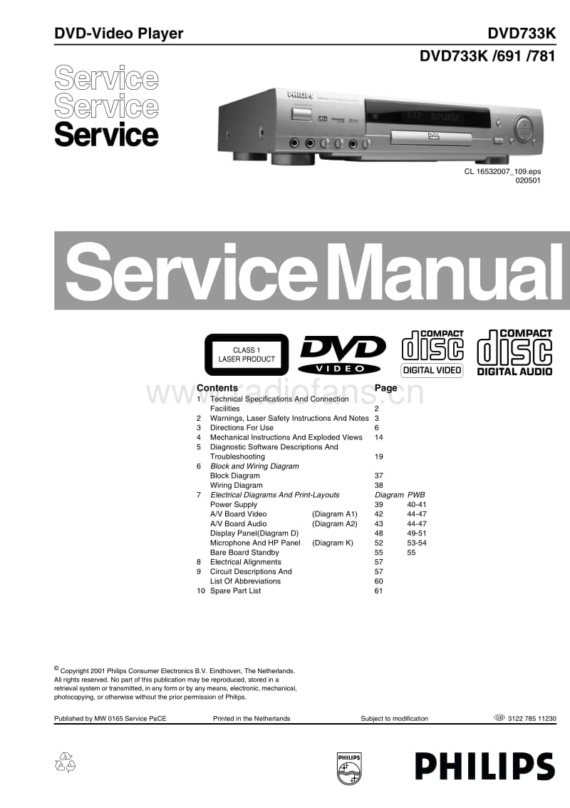 Philips-DVD-733-K-Service-Manual电路原理图.pdf_第1页