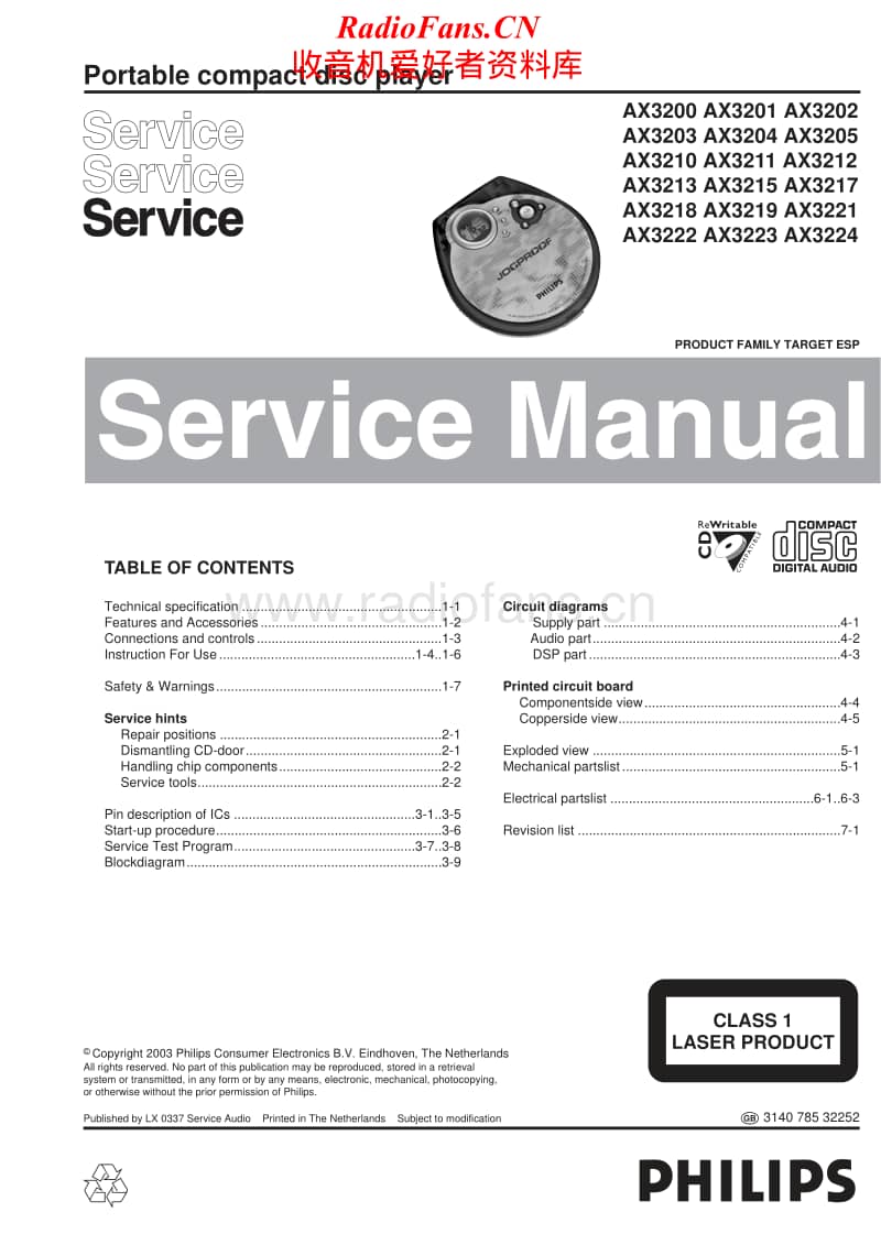 Philips-AX-3219-Service-Manual电路原理图.pdf_第1页