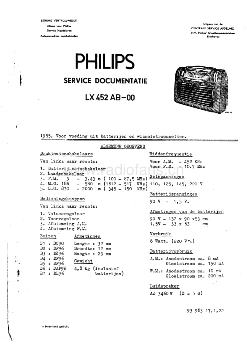 Philips-LX-452-AB-Service-Manual电路原理图.pdf_第1页