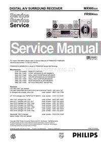 Philips-MX-980-Service-Manual电路原理图.pdf