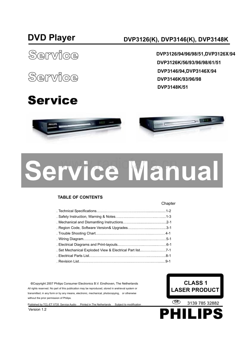 Philips-DVP-3126-K-Service-Manual电路原理图.pdf_第1页