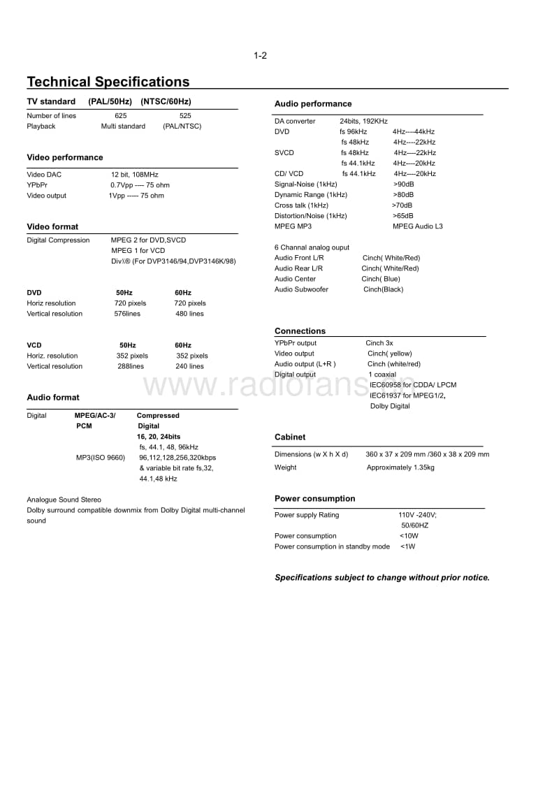 Philips-DVP-3126-K-Service-Manual电路原理图.pdf_第2页