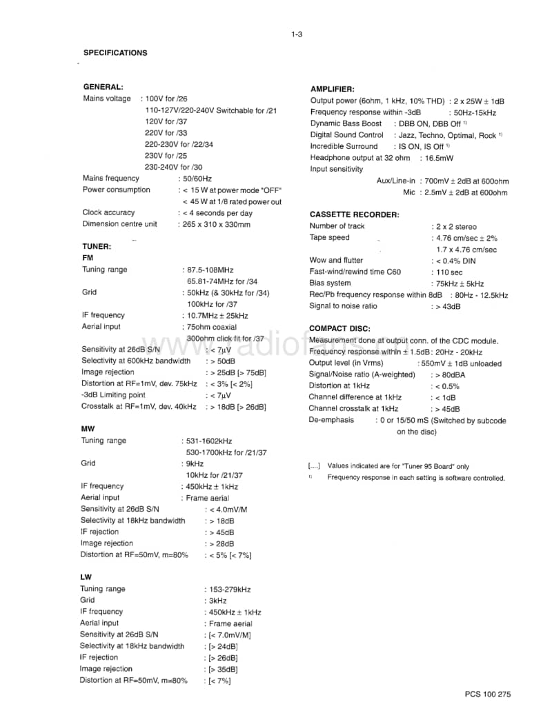 Philips-FW-326-Service-Manual电路原理图.pdf_第3页