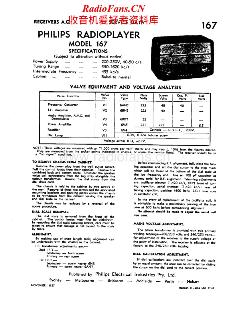 Philips-167-Service-Manual电路原理图.pdf_第1页