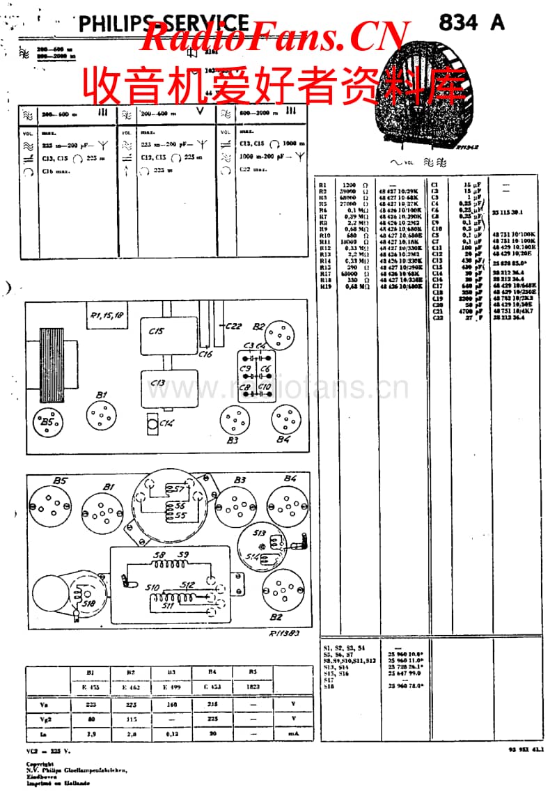 Philips-834-A-Service-Manual电路原理图.pdf_第1页