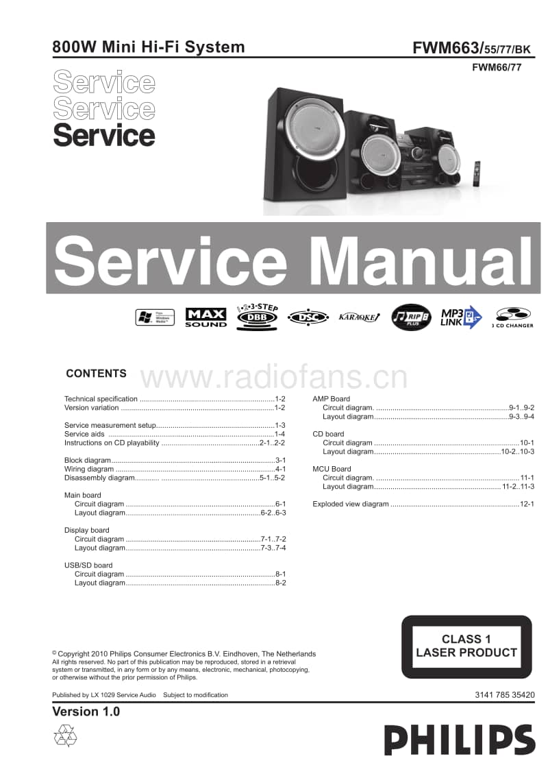 Philips-FWM-664-Service-Manual电路原理图.pdf_第1页