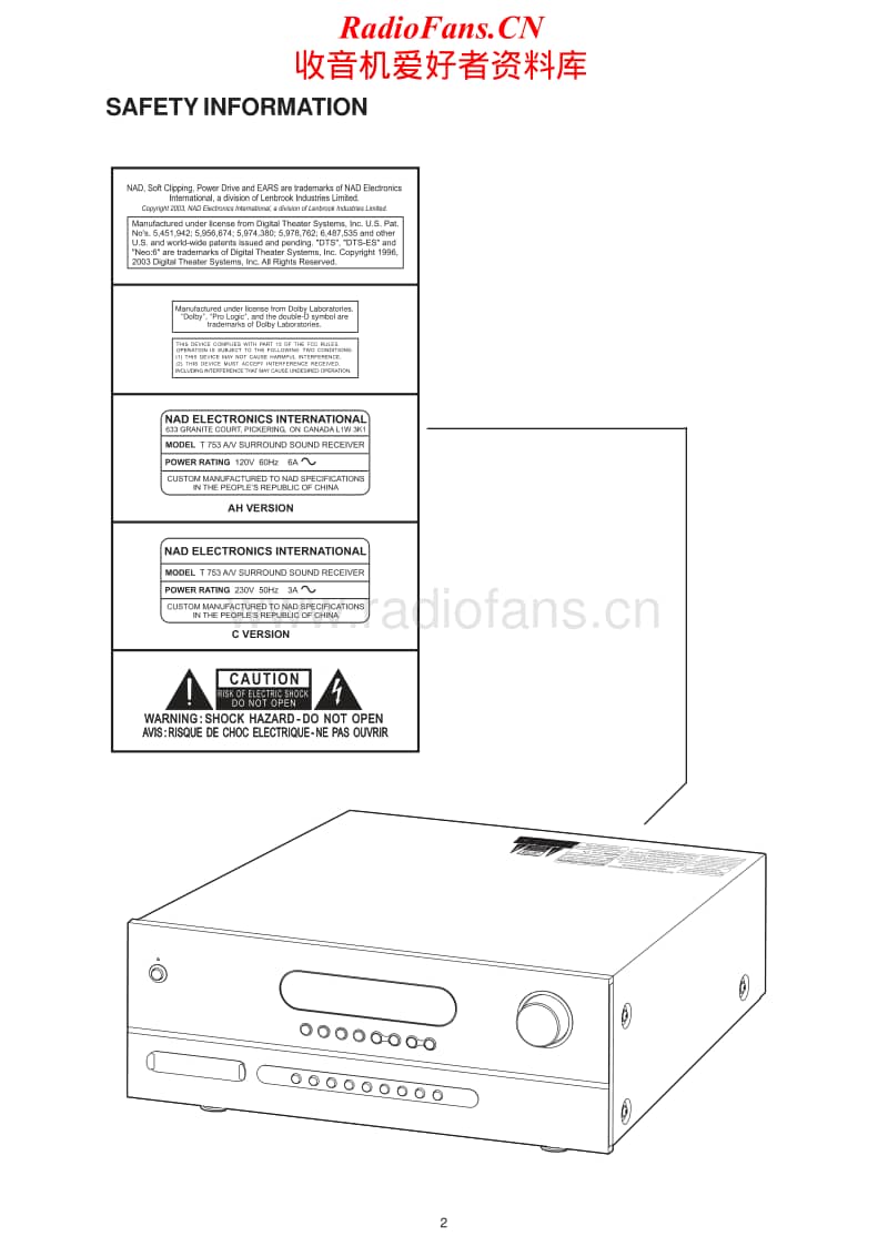 Nad-T-754-Service-Manual电路原理图.pdf_第2页