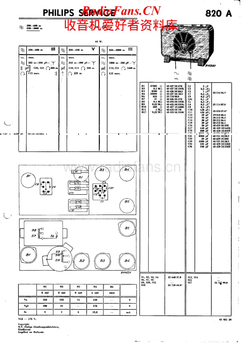 Philips-820-A-Service-Manual电路原理图.pdf_第1页