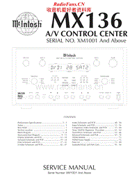 McIntosh-MX-136-Service-Manual电路原理图.pdf