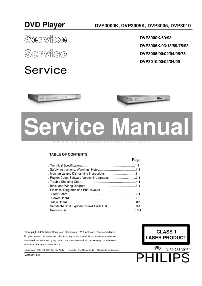 Philips-DVP-3010-Service-Manual电路原理图.pdf_第1页