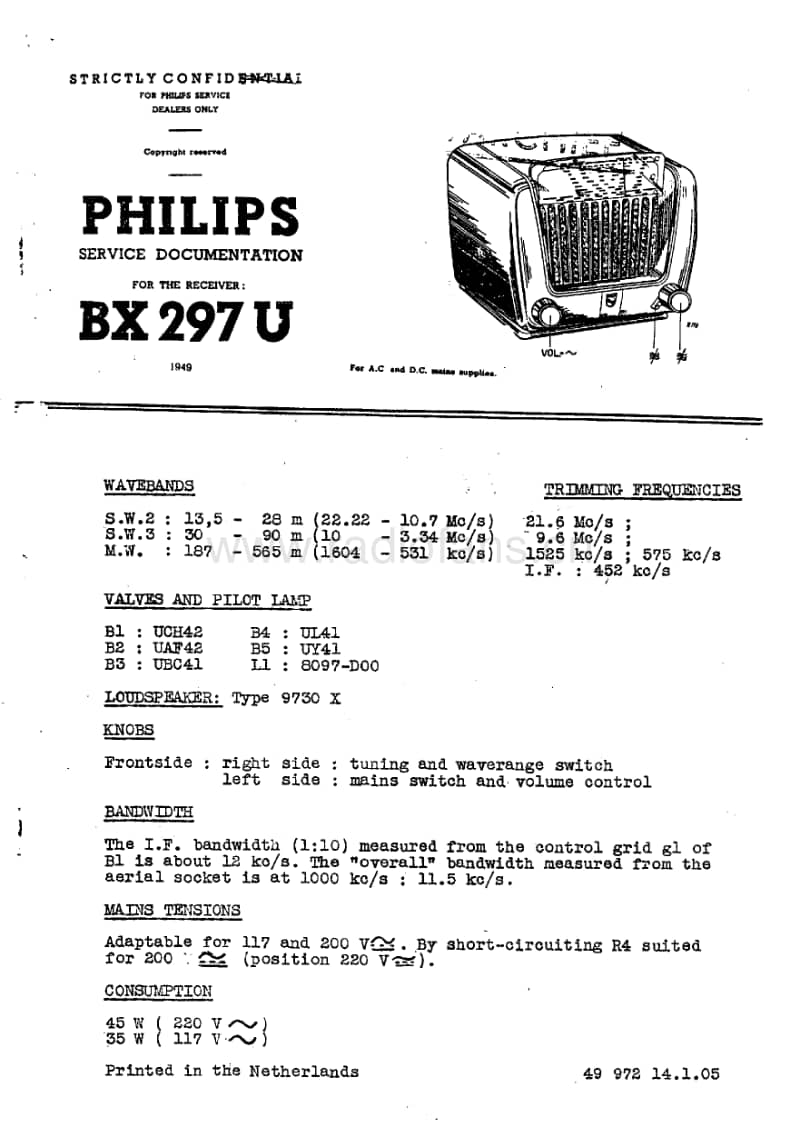 Philips-BX-297-U-Service-Manual电路原理图.pdf_第1页