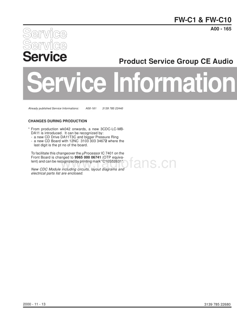 Philips-FWC-1-Service-Manual电路原理图.pdf_第1页