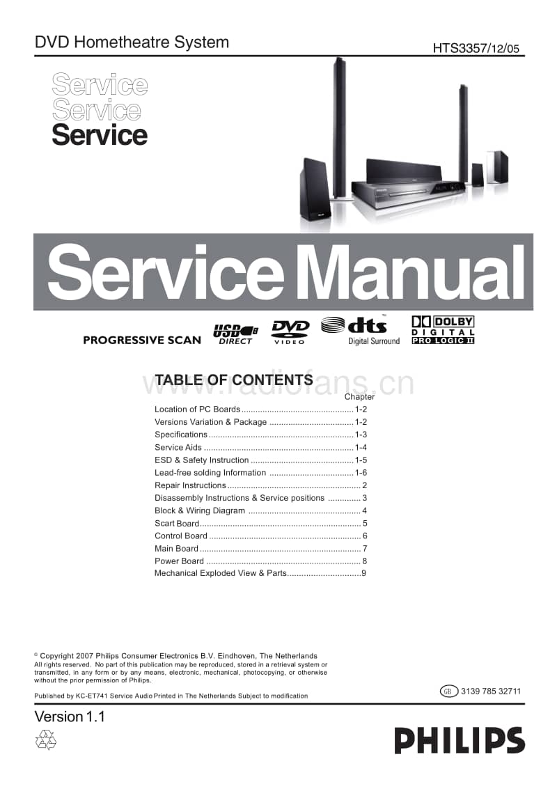 Philips-HTS-3357-Service-Manual电路原理图.pdf_第1页