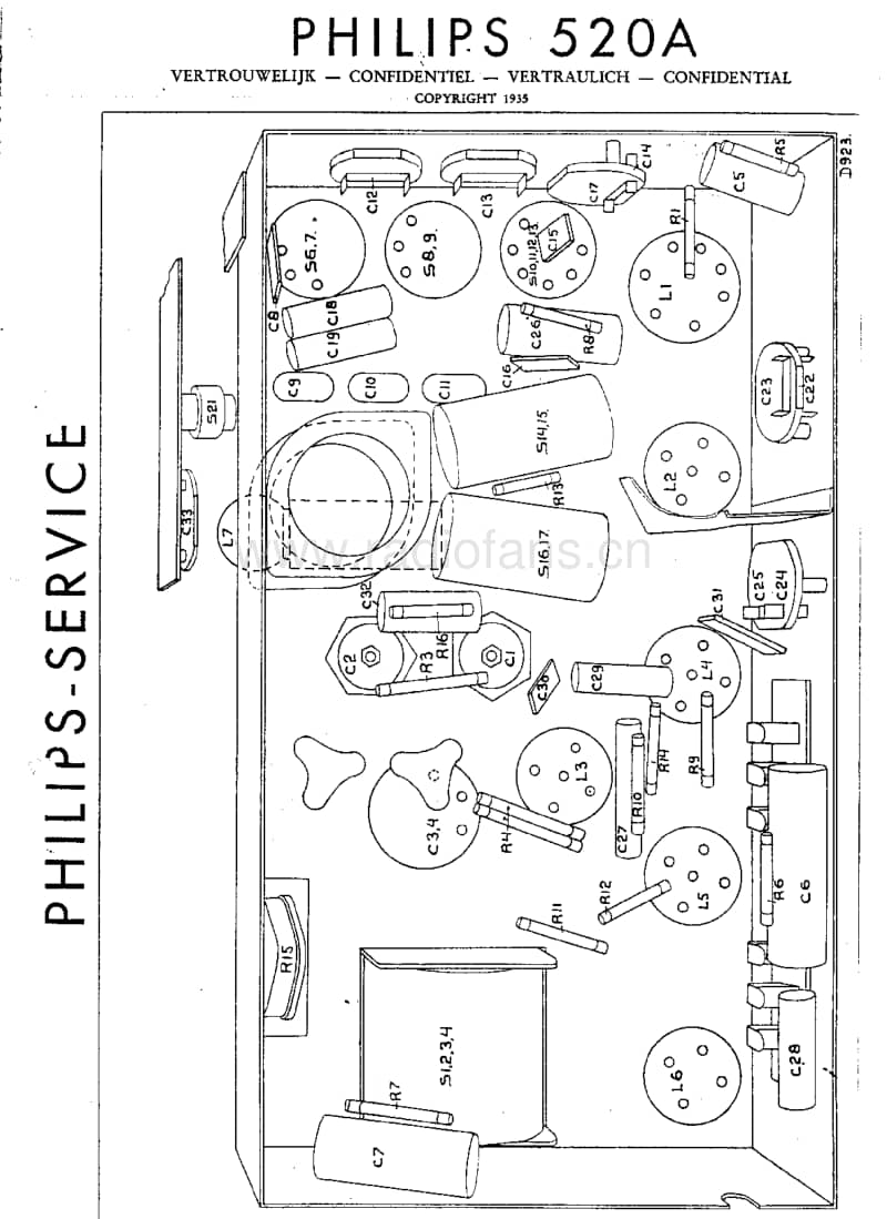 Philips-520-A-Service-Manual电路原理图.pdf_第3页