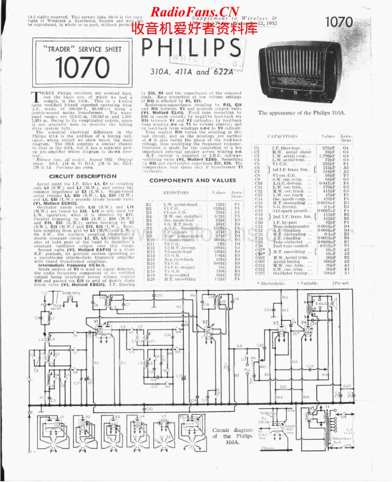 Philips-310-A-Service-Manual电路原理图.pdf_第1页