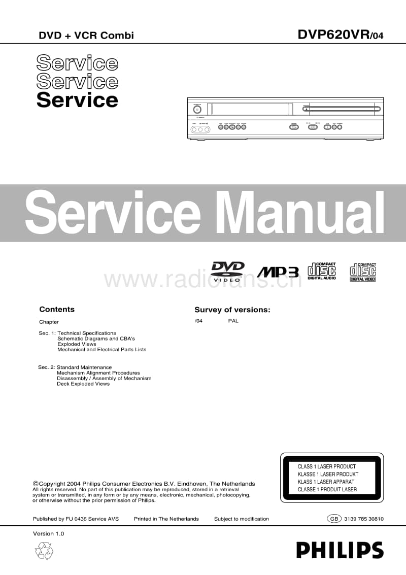 Philips-DVP-620-VR-Service-Manual电路原理图.pdf_第1页