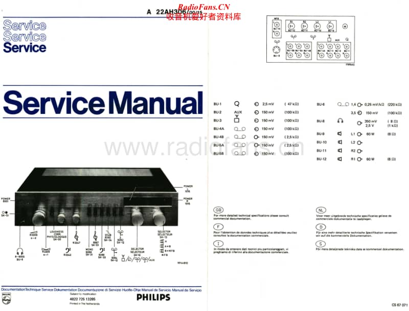 Philips-AH-306-Service-Manual电路原理图.pdf_第1页