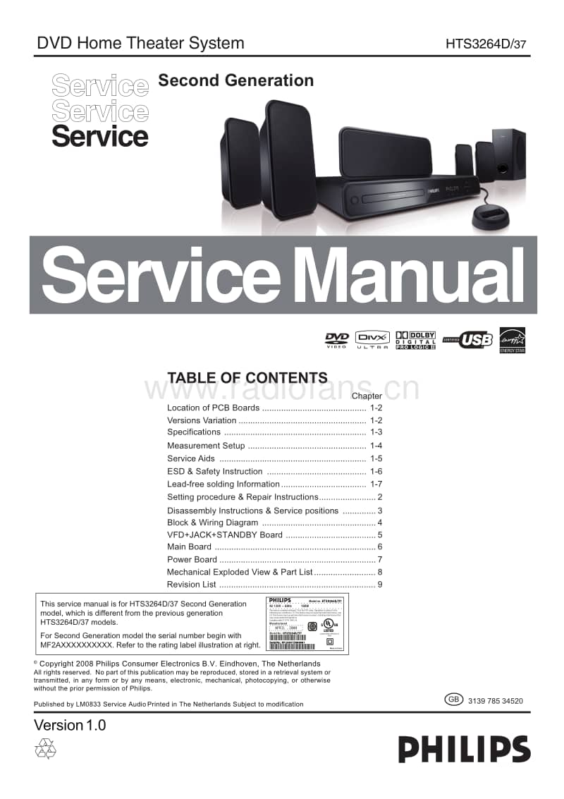 Philips-HTS-3264-Mk2-Service-Manual电路原理图.pdf_第1页