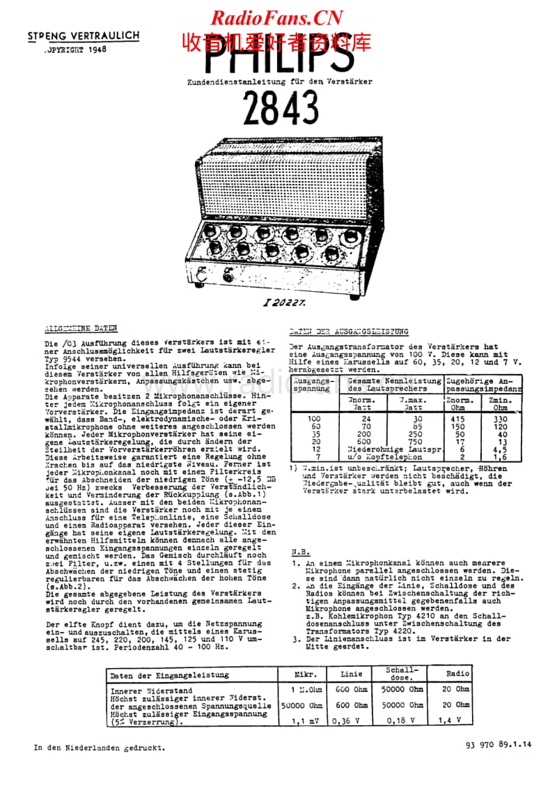 Philips-2843-Service-Manual电路原理图.pdf_第1页