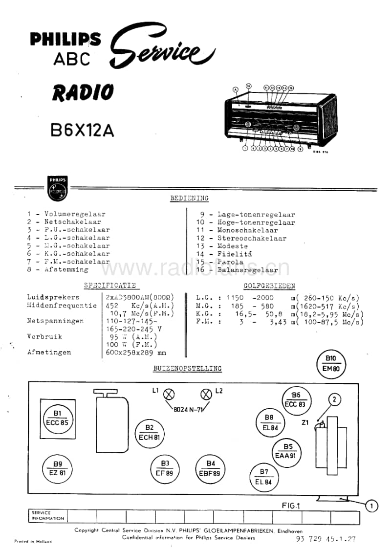 Philips-B-6-X-12-A-Service-Manual电路原理图.pdf_第1页