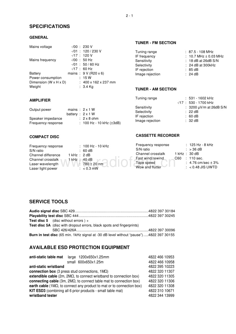 Philips-AZ-1138-Service-Manual电路原理图.pdf_第3页