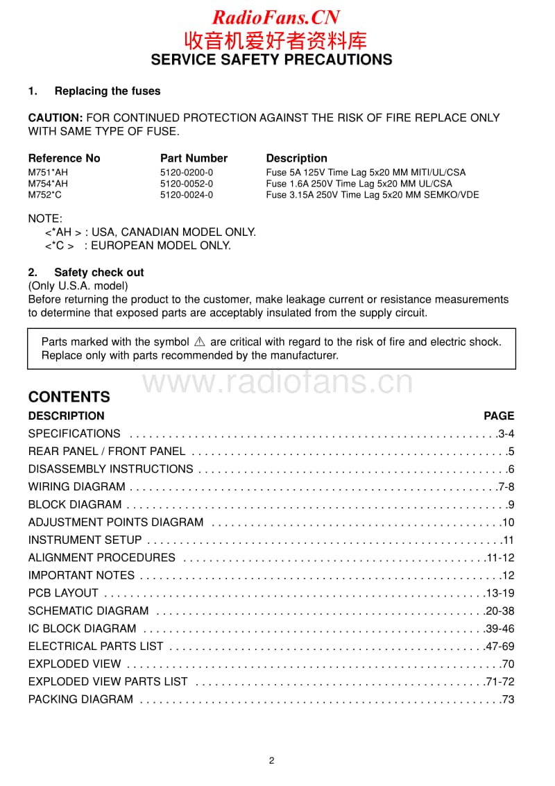 Nad-T751-Service-Manual电路原理图.pdf_第2页