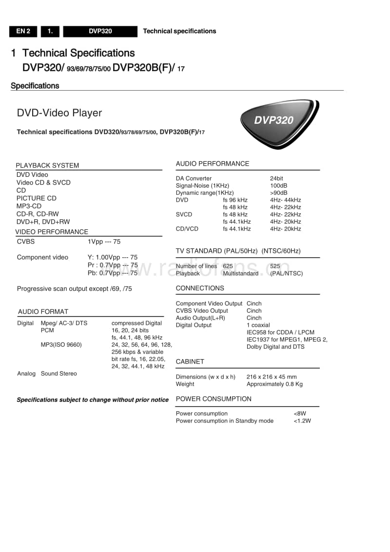 Philips-DVP-320-F-Service-Manual电路原理图.pdf_第2页