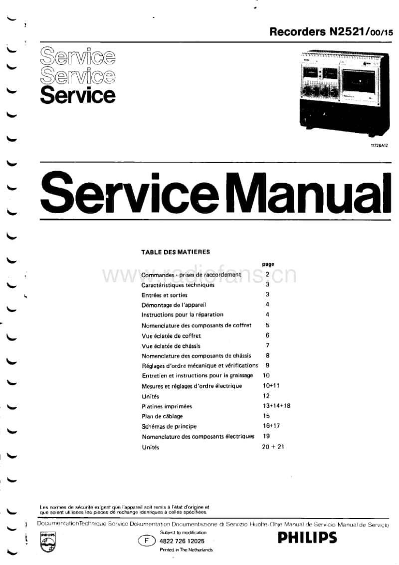 Philips-N-2521-Service-Manual电路原理图.pdf_第1页