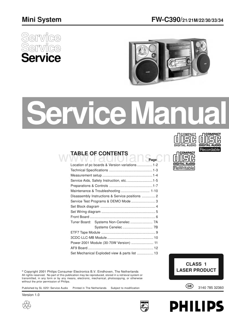 Philips-FWC-390-Service-Manual电路原理图.pdf_第1页