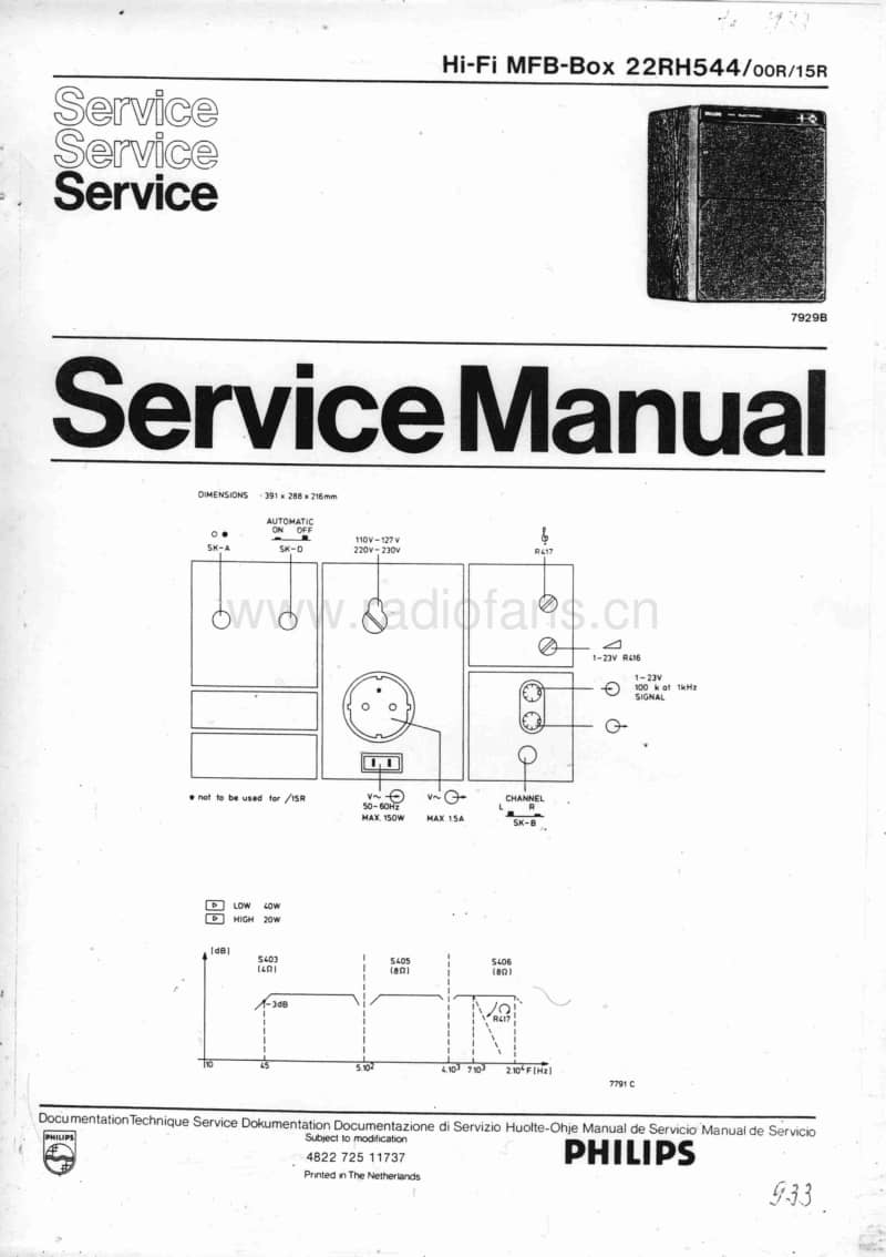 Philips-RH-54-Service-Manual-3电路原理图.pdf_第1页