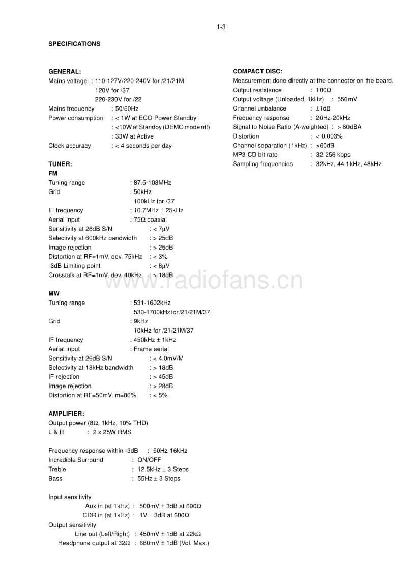 Philips-MZ-1200-Service-Manual电路原理图.pdf_第3页