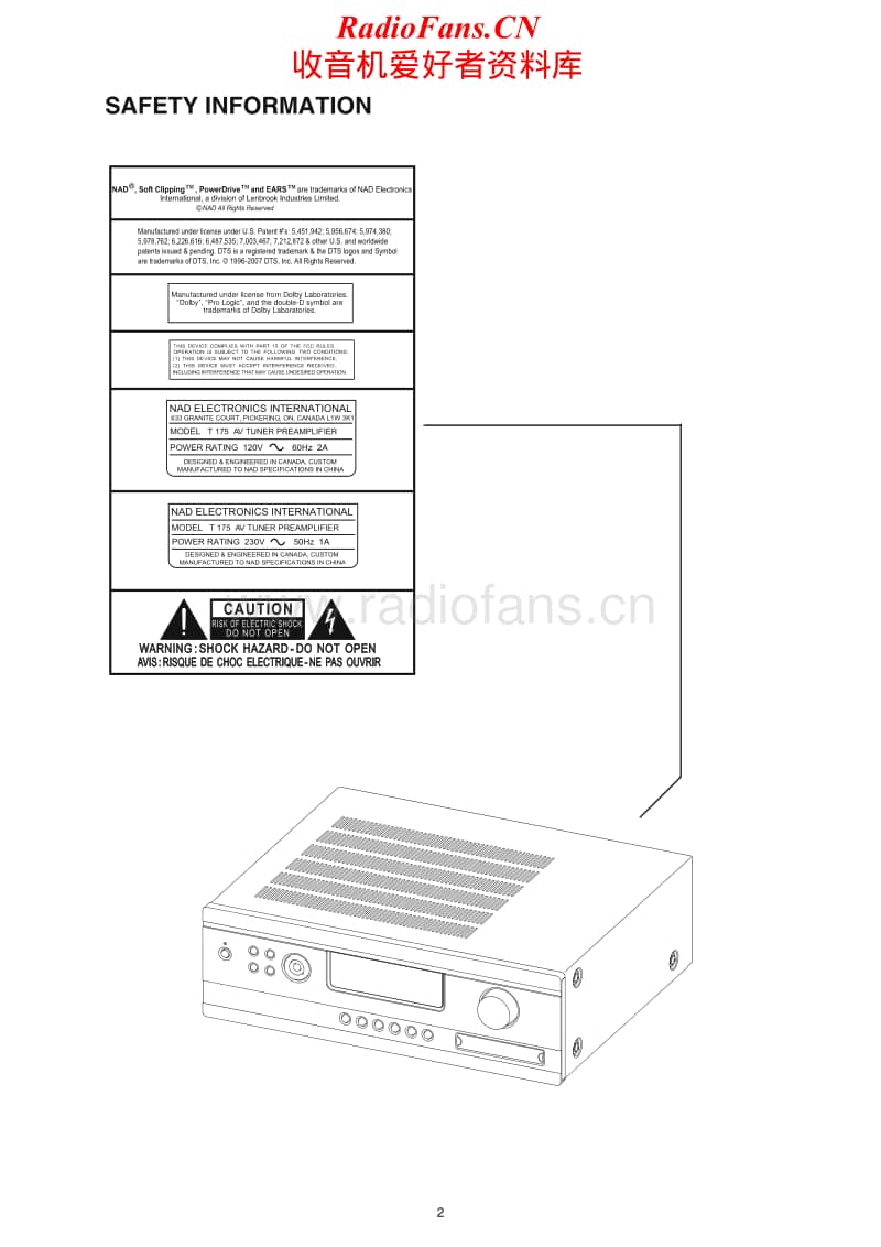 Nad-T-175-Service-Manual电路原理图.pdf_第2页