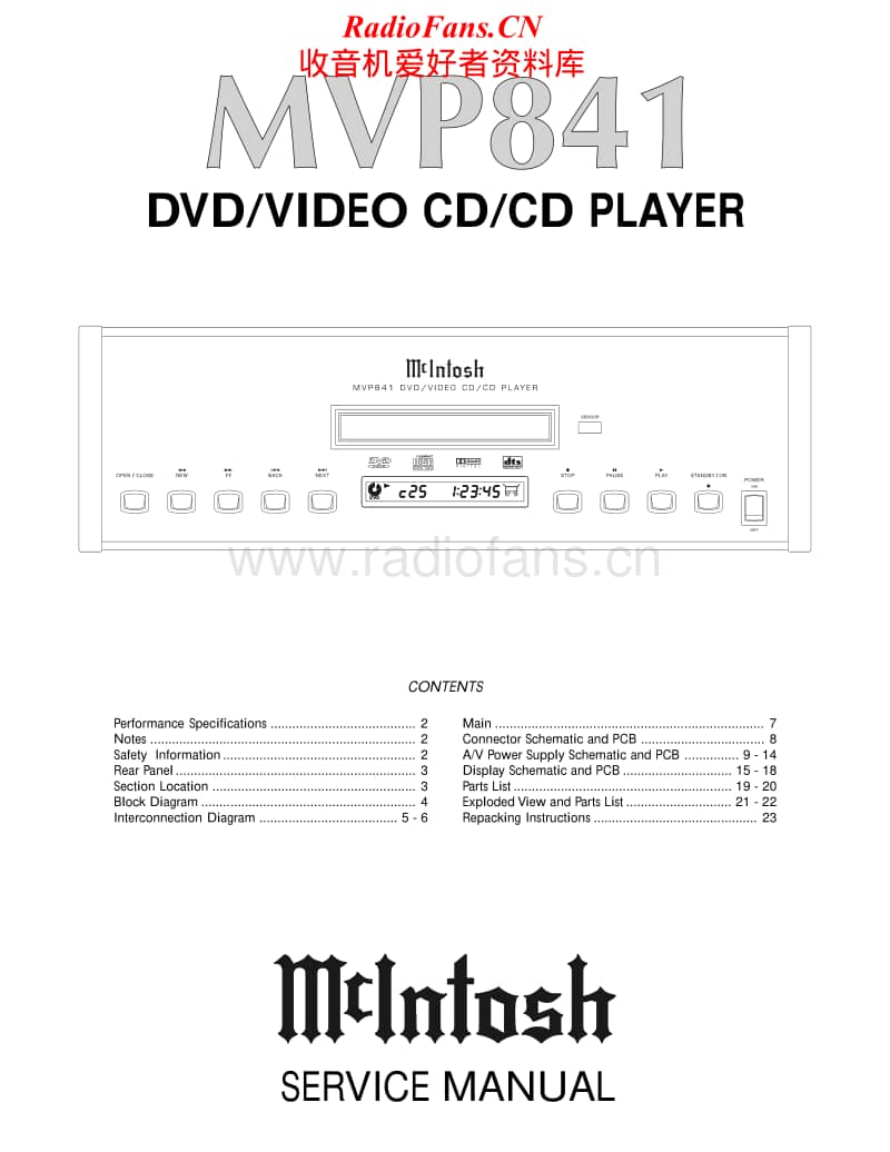 McIntosh-MVP-841-Service-Manual电路原理图.pdf_第1页