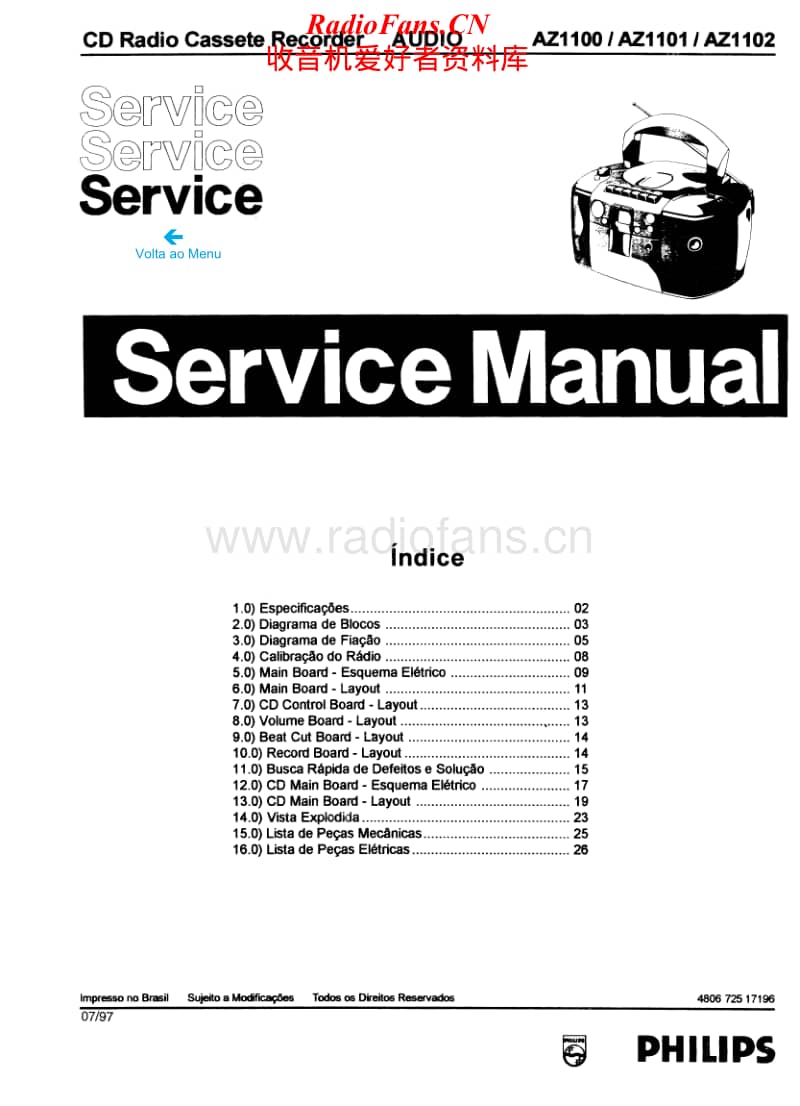 Philips-AZ-1100-Service-Manual电路原理图.pdf_第1页