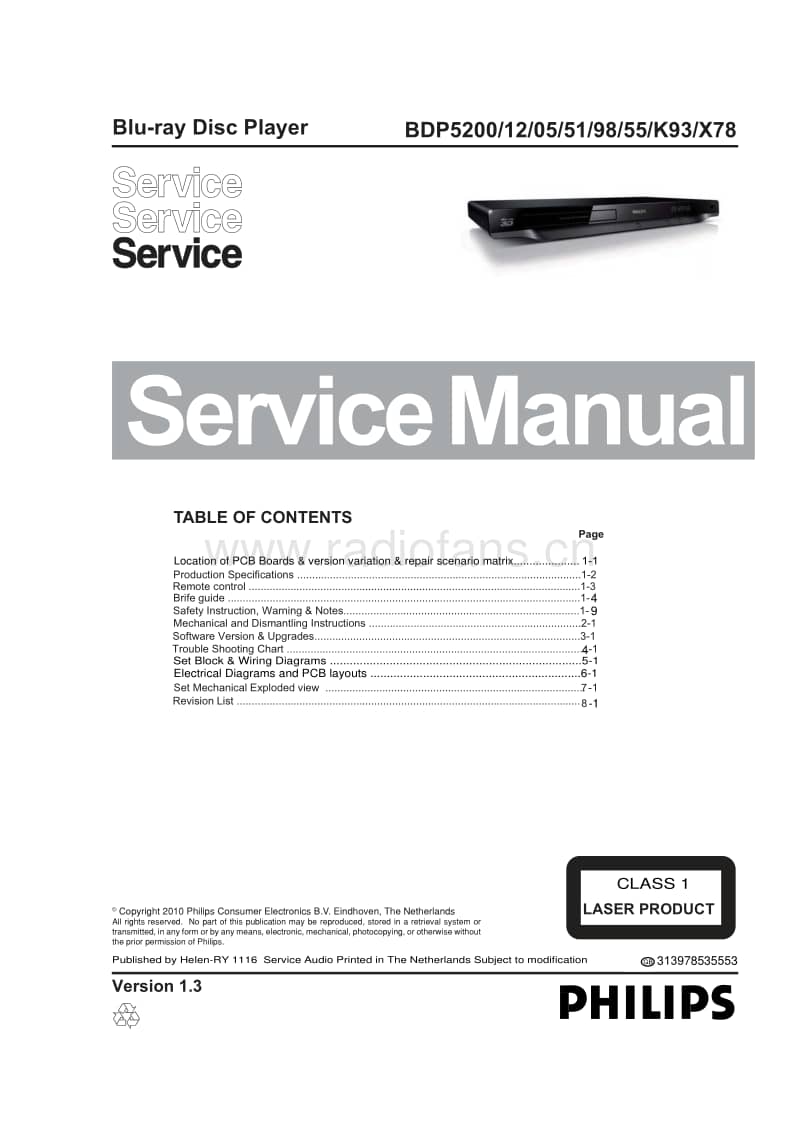 Philips-BDP-5200-Service-Manual电路原理图.pdf_第1页