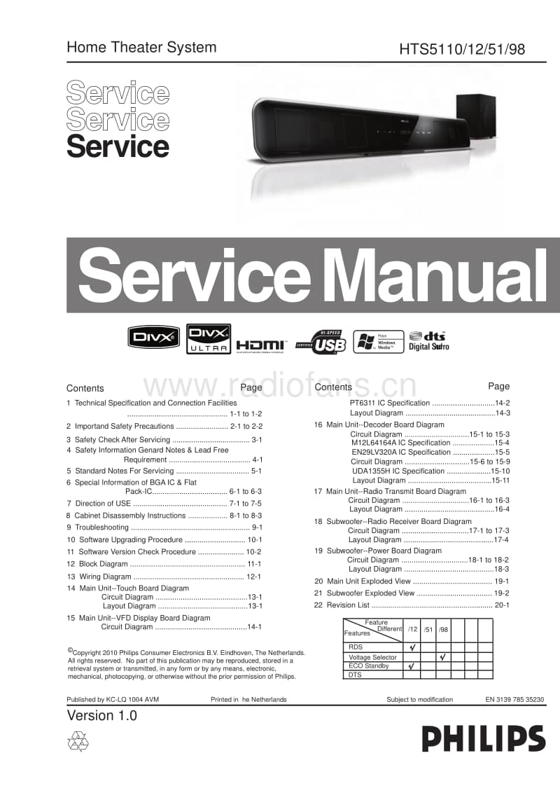 Philips-HTS-5110-Service-Manual电路原理图.pdf_第1页