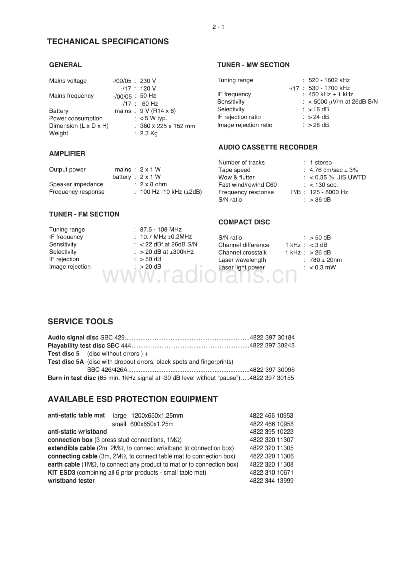 Philips-AZ-1305-Service-Manual电路原理图.pdf_第3页