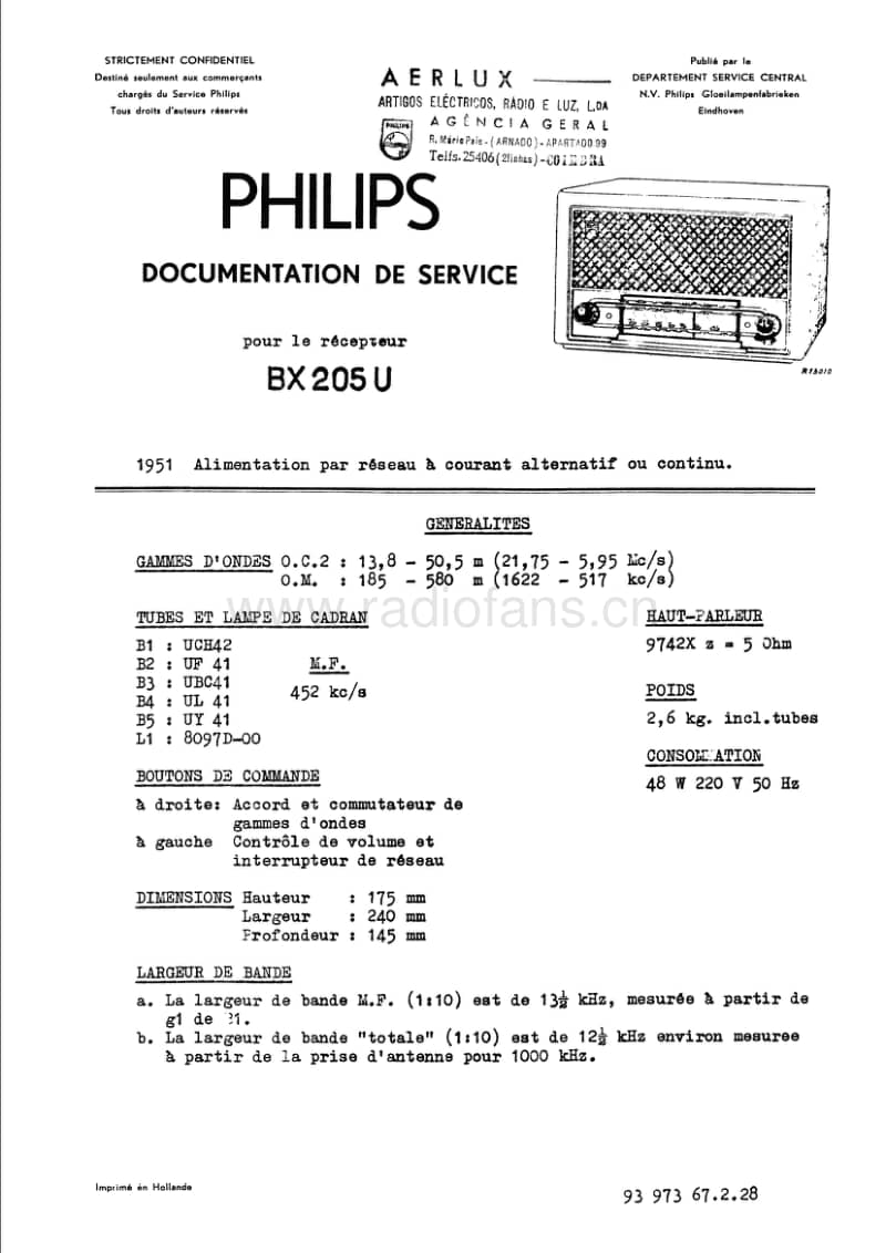 Philips-BX-205-U-Service-Manual电路原理图.pdf_第1页