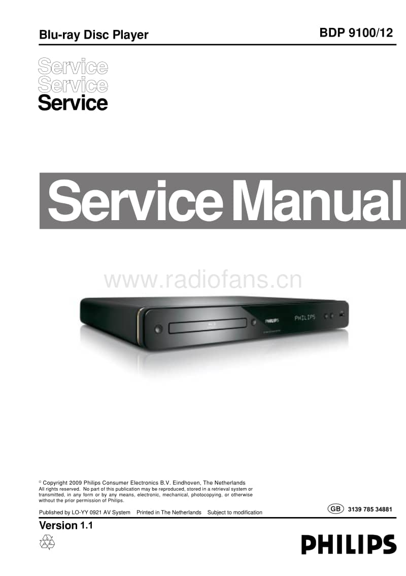 Philips-BDP-9100-Service-Manual电路原理图.pdf_第1页