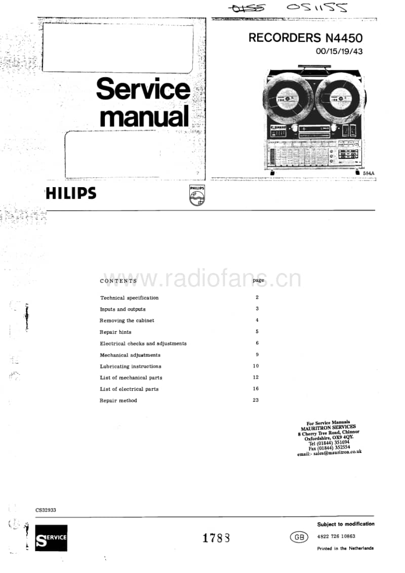 Philips-N-4450-Service-Manual电路原理图.pdf_第1页