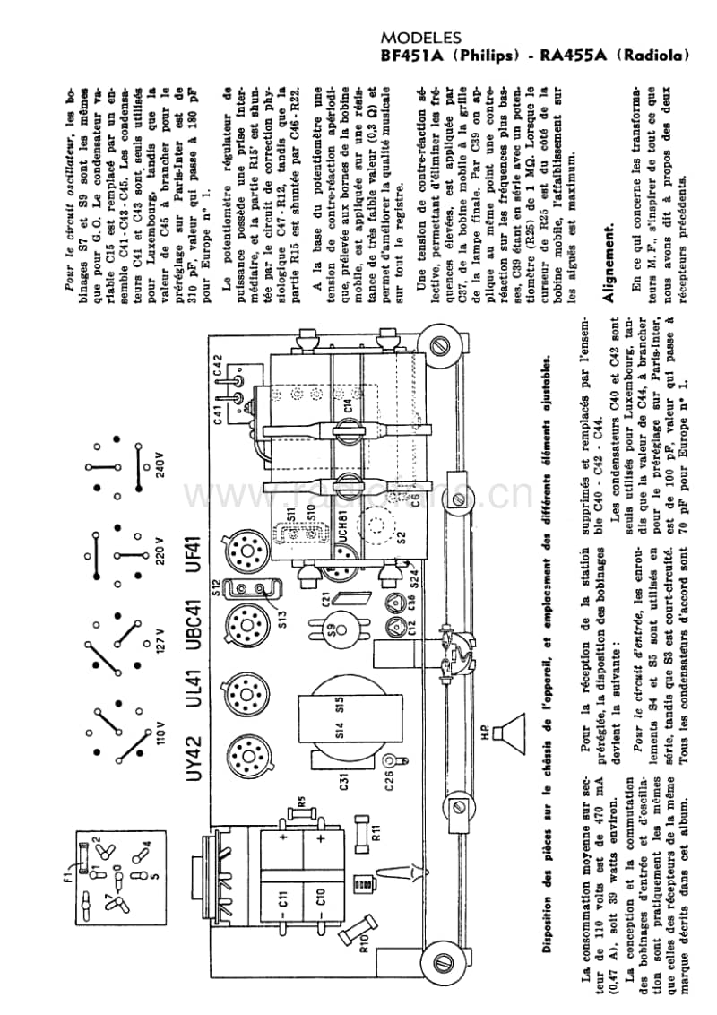 Philips-BF-451-A-Service-Manual电路原理图.pdf_第1页