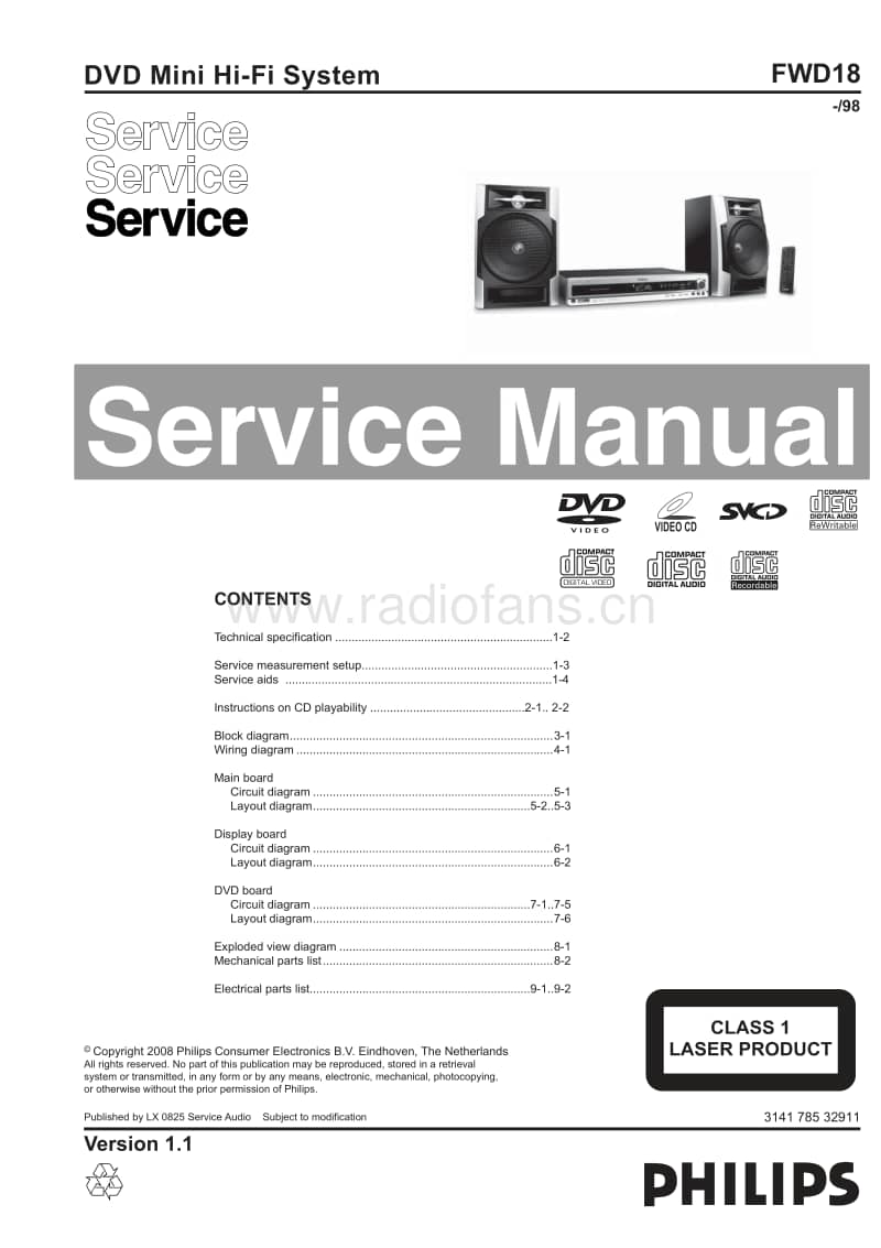 Philips-FWD-18-Service-Manual电路原理图.pdf_第1页