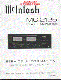McIntosh-MC-2125-Service-Manual电路原理图.pdf