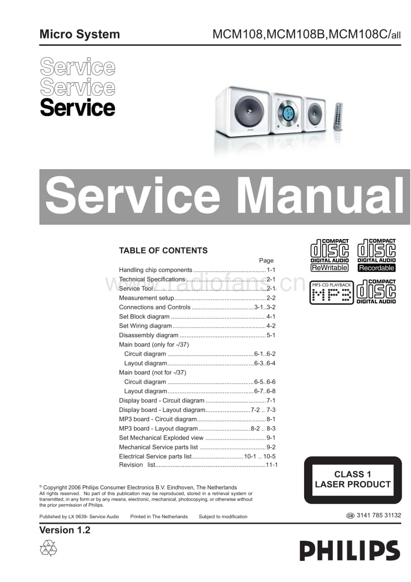 Philips-MCM-108-B-Service-Manual电路原理图.pdf_第1页