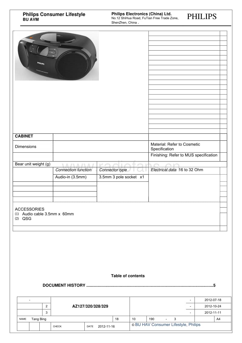 Philips-AZ-329-Service-Manual电路原理图.pdf_第3页