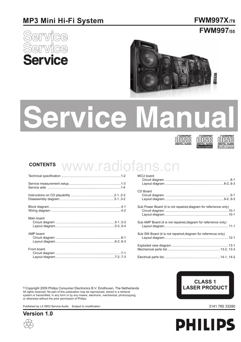 Philips-FWM-997-X-Service-Manual电路原理图.pdf_第1页